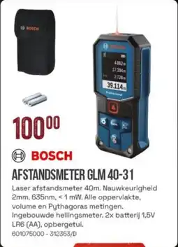 Meno Bosch Afstandsmeter GLM 40-31 aanbieding