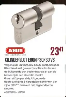 Meno Abus Cilinderslot E60NP 30/30 VS aanbieding