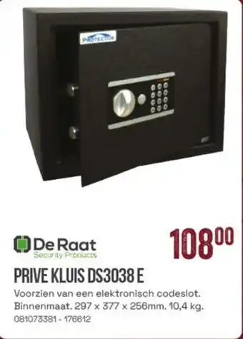 Meno De Raat prive Kluis DS3038 E aanbieding