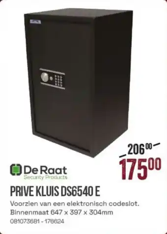 Meno De raat prive kluis DS6540 E aanbieding