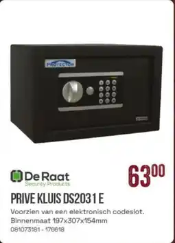 Meno De Raat Prive Kluis DS203 1 E aanbieding