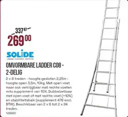 Meno Solide omvormbare ladder C08- 2-delig aanbieding