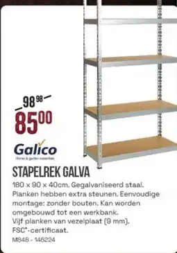 Meno Galico stapelrek galva aanbieding