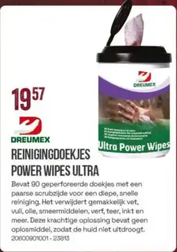Meno Dreumex Reinigingdoekjes Power Wipes Ultra aanbieding
