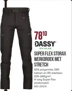 Meno Dassy Super Flex Storax Werkbroek met Stretch aanbieding