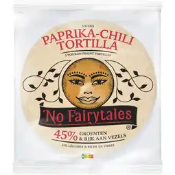 Albert Heijn No Fairytales Paprika & chili tortilla wraps aanbieding