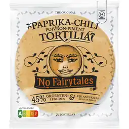 Albert Heijn No Fairytales Paprika & chili tortilla wraps aanbieding