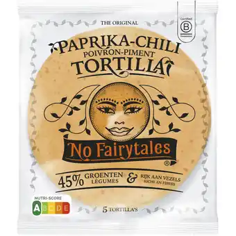Albert Heijn No Fairytales Paprika & chili tortilla wraps aanbieding