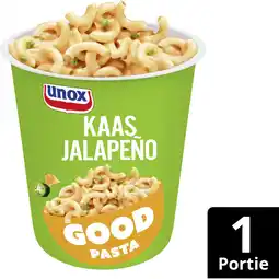 Albert Heijn Unox Good pasta kaas jalapeño aanbieding