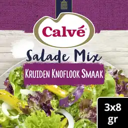 Albert Heijn Calvé Salademix kruiden knoflook aanbieding