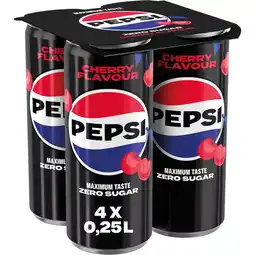 Albert Heijn Pepsi Zero sugar cherry 4-pack aanbieding