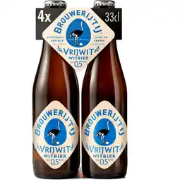 Albert Heijn Brouwerij 't IJ Vrijwit 0.5% 4-pack aanbieding