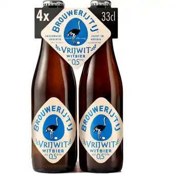 Albert Heijn Brouwerij 't IJ Vrijwit 0.5% 4-pack aanbieding