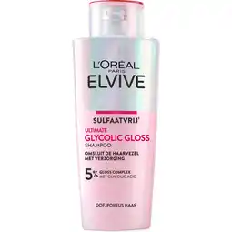 Albert Heijn L'Oréal Paris Elvive Glycolic gloss shampoo aanbieding