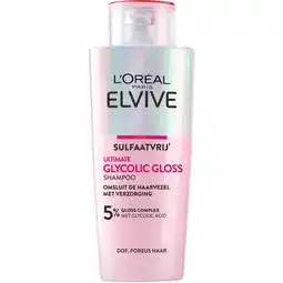 Albert Heijn L'Oréal Paris Elvive Glycolic gloss shampoo aanbieding