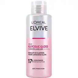 Albert Heijn L'Oréal Paris Elvive Glycolic gloss 5 minuten lamellaire aanbieding