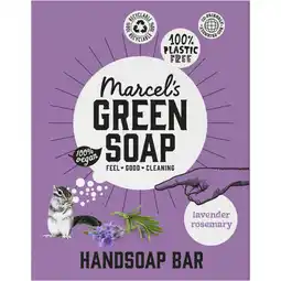 Albert Heijn Marcel's Green Soap Handzeep bar lavendel & rosemarijn aanbieding