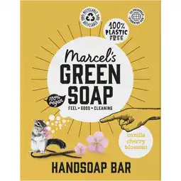 Albert Heijn Marcel's Green Soap Handzeep bar vanille & cherry blossom aanbieding