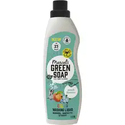 Albert Heijn Marcel's Green Soap Wasmiddel color peach jasmine aanbieding