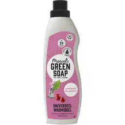 Albert Heijn Marcel's Green Soap Wasmiddel patchouli cranberry aanbieding
