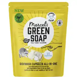Albert Heijn Marcel's Green Soap Vaatwas capsules all-in-one aanbieding