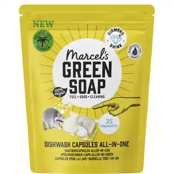 Albert Heijn Marcel's Green Soap Vaatwas capsules all-in-one aanbieding
