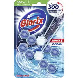 Albert Heijn Glorix Power5 ocean duo pack wc-blok 2-pack aanbieding