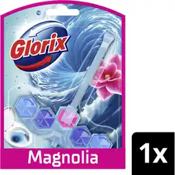 Albert Heijn Glorix Pink magnolia blauw water wc-blok aanbieding
