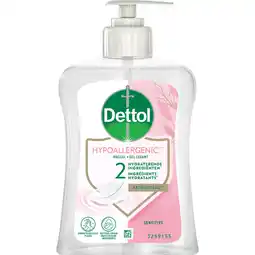 Albert Heijn Dettol Handzeep hypoallergenic sensitive aanbieding