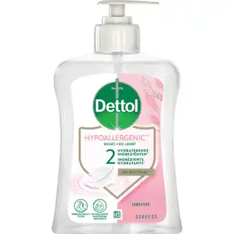 Albert Heijn Dettol Handzeep hypoallergenic sensitive aanbieding