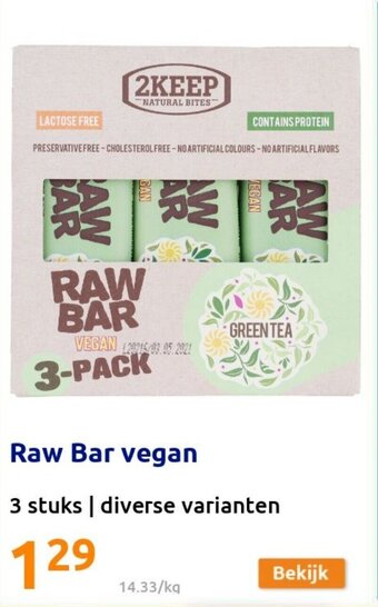 Action Raw Bar vegan aanbieding