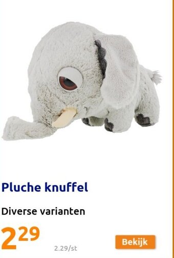 Action Pluche knuffel aanbieding