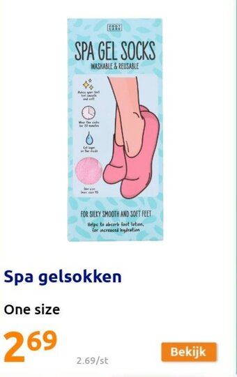Action Spa gelsokken aanbieding