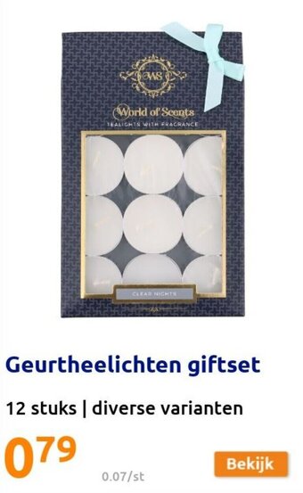 Action Geurtheelichten giftset aanbieding