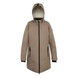 Decathlon Dames Marron geïsoleerde waterdichte jas (Mokka) aanbieding