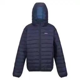 Decathlon Dames Marizion Gewatteerd jack met capuchon (Marine/Zee Haze) aanbieding