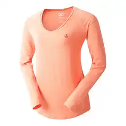 Decathlon Dames Discern Tshirt met lange mouwen (Perzikbloesem) aanbieding