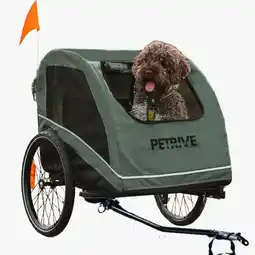 Decathlon Fietskar voor honden PETRIVE tot 40 kg aanbieding