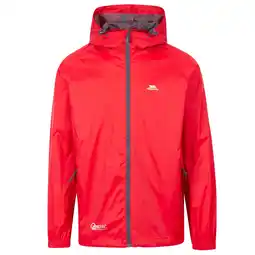 Decathlon Qikpac waterdichte jas voor volwassenen (Rood) aanbieding