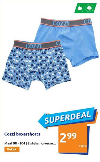 Action Cozzi Boxershorts aanbieding