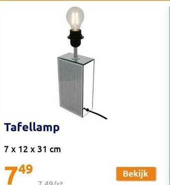 Action Tafellamp aanbieding