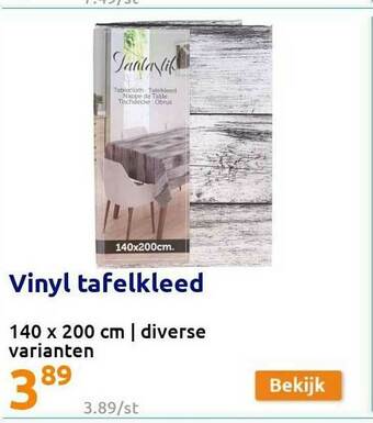 Action Vinyl Tafelkleed aanbieding