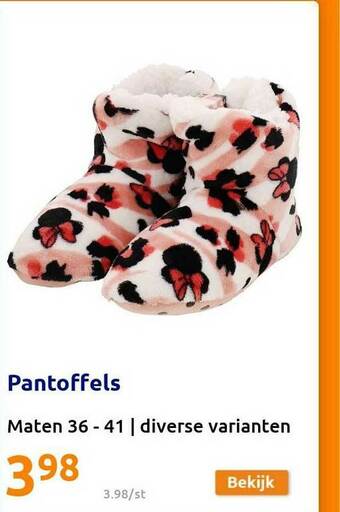 Action Pantoffels aanbieding