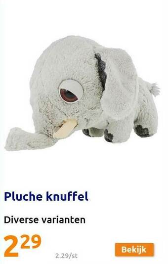 Action Pluche Knuffel aanbieding