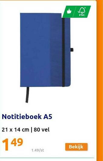 Action Notitieboek A5 aanbieding