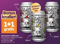 Albert Heijn Vermeersch Graffiti beer aanbieding