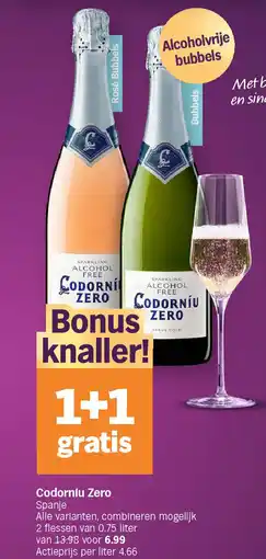 Albert Heijn Codorníu Zero aanbieding