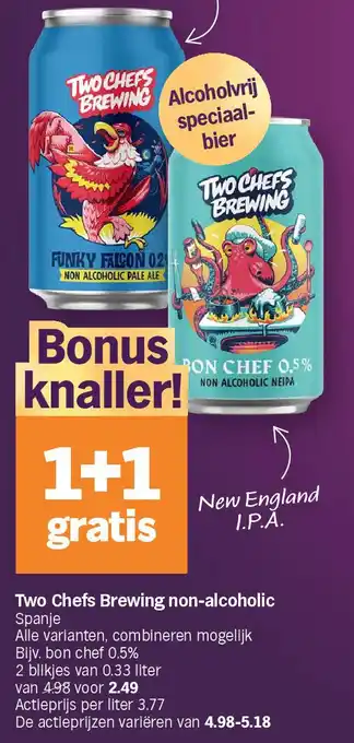 Albert Heijn Two Chefs Brewing non-alcoholic aanbieding