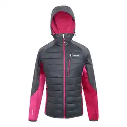 Decathlon Dames Andreson Pro Hybride Jas (Seal grijs/Flamingo roze) aanbieding