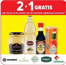Carrefour naar keuze uit de merken van de hieronder afgebeelde producten aanbieding